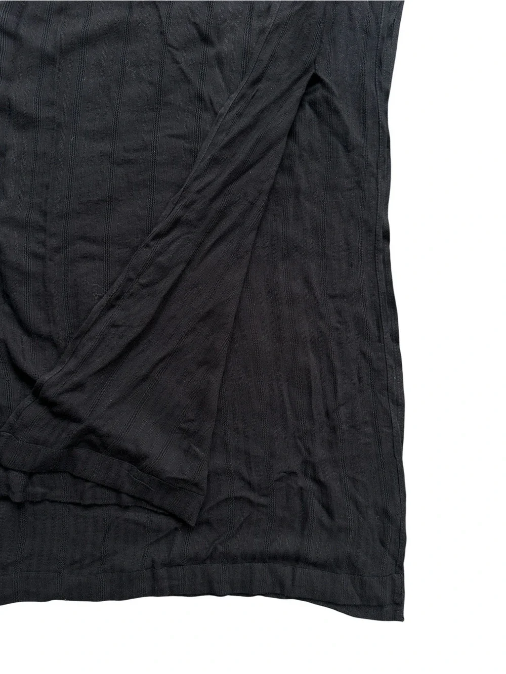 L*Space Black Textured Button Front Beach Cover Up Tunic M/L - Picture 9 of 10